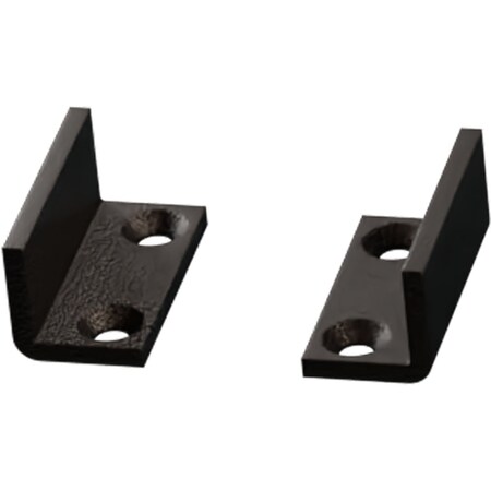 Ekena Millwork Premium Barn Door Floor Adjustable U-Guide, Arch Bronze GB6001UAB